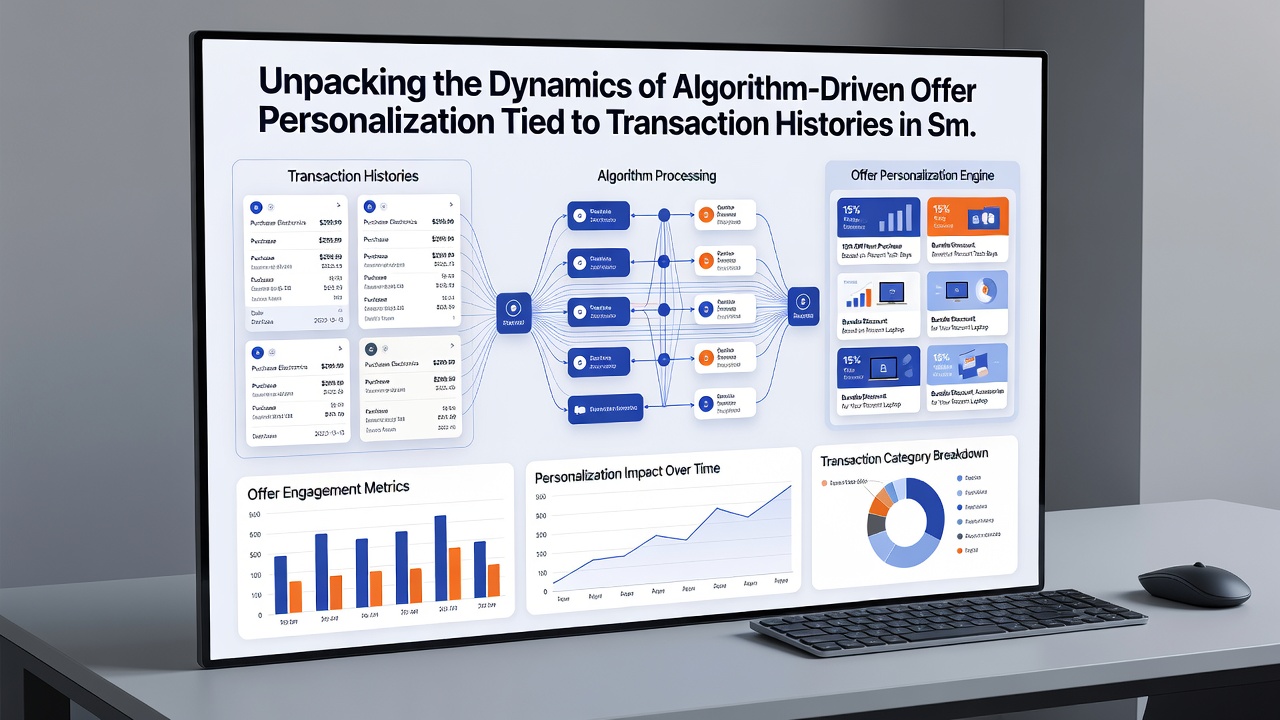 Data visualization charts showing transaction history patterns feeding into personalized offer algorithms on mobile gaming dashboards